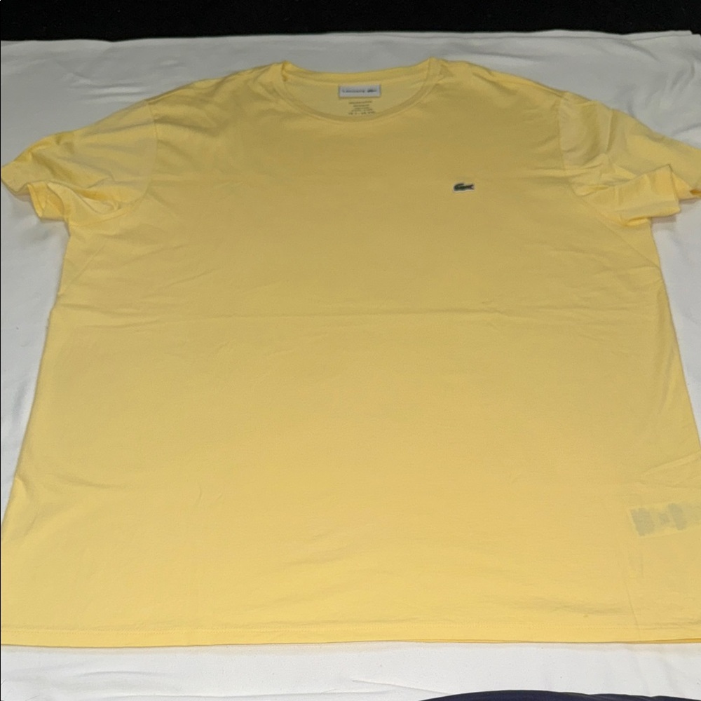 Lacoste Men's Yellow Pima Tee